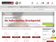 Tablet Screenshot of druckportal.de